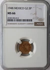 Photo of a 1948 Mexico 2 Pesos Gold from an eBay sale