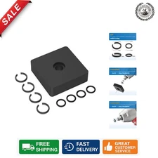 Carbon Steel 3/8" Retaining Rings - 4 Pack with Easy Install Features