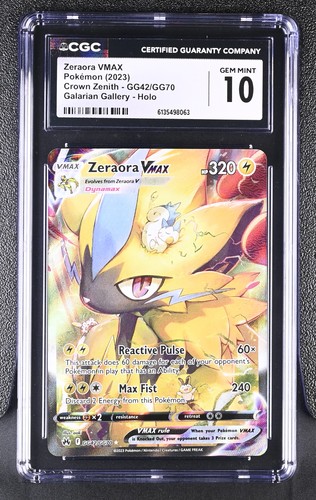 Zeraora VMAX graded CGC 10 for sale on eBay