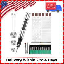 Engraving Pen with 34Bits Portable Engraving Pen Electric Cordless Tool