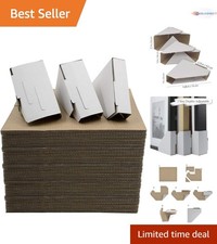 400 Pack Cardboard Corner Protectors Adjustable Fit for Shipping Framing