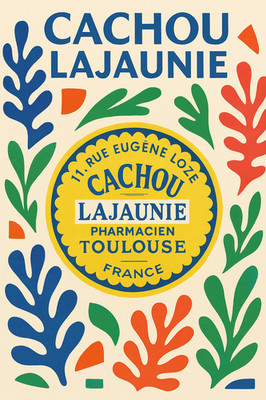 Poster Vintage Cachou Lajaunie – Affiche Publicitaire 80x120cm, Reproduction HQ