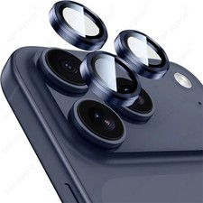 For iPhone 17 Pro Max/17 Pro Metal Ring Tempered Glass Camera Lens Protector USA