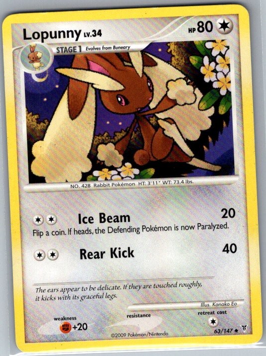 Lopunny 63/147 Non Holo Supreme Victors - Pokemon Card - LP