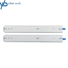 1 Pair Locking Drawer Slides 24" Full Extension & Lock 500 lb Load Capacity