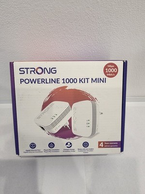 STRONG Powerline Adapter 1000 Mbps Duo Set Mini LAN RJ45 2er-Pack Highspeed