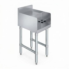 18.5 in. x 14 in. x 30 in. Underbar Stainless Steel Blender Station Flat Top
