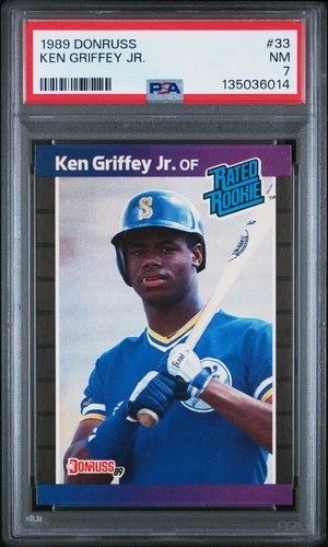 1989 Donruss Ken Griffey Jr. Rated Rookie PSA 7 #33