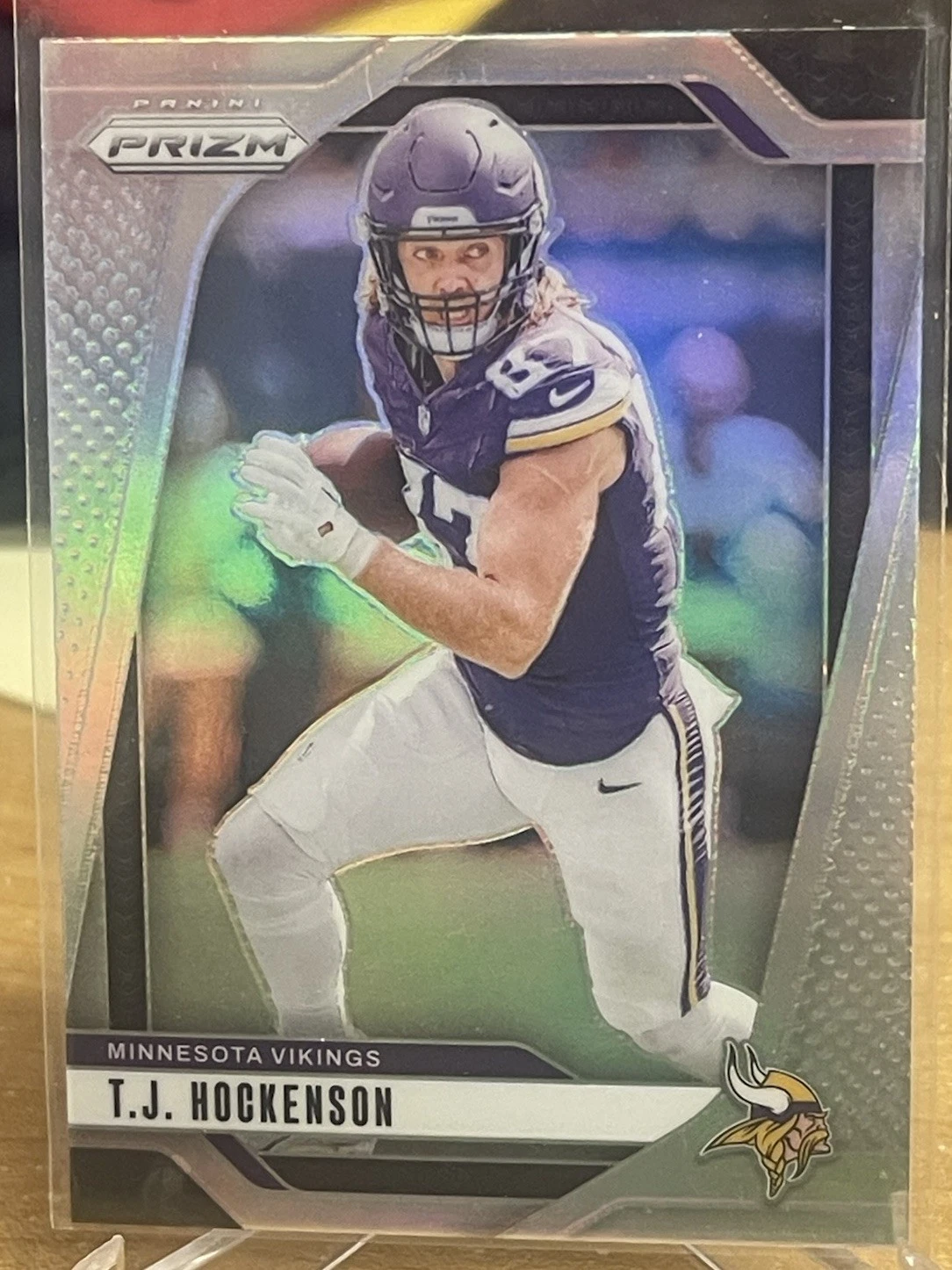 2024 Panini Prizm Silver Prizm #188 T.J. Hockenson Minnesota Vikings Lions Iowa