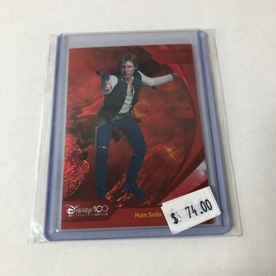 Han Solo Star Wars Refraction Disney 100 Limited Edition Card 75 Kakawow Cosmos