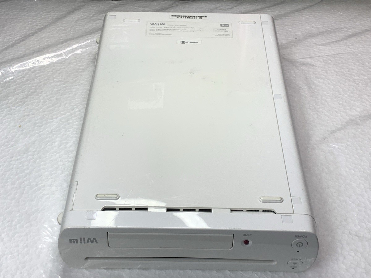 Nintendo Wii U Wup-101(01) White Unit Only 8GB Tested Works Japan