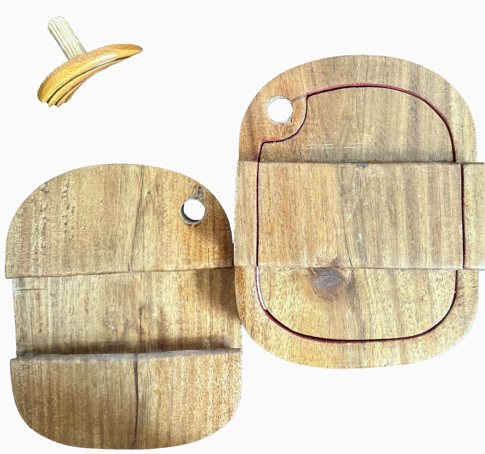 NUEVO Rompecabezas de madera tallado a mano Intarsia Star Wars EWOK 3D caja de madera 5,5" de alto Foto 3 de 4