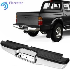 For Toyota Tacoma 1995 96-2004 Rear Step Bumper Face Bar Assembly Chrome Steel For Toyota Tacoma 1995 96-2004 Rear Step Bumper Face Bar Assembly Chrome Steel