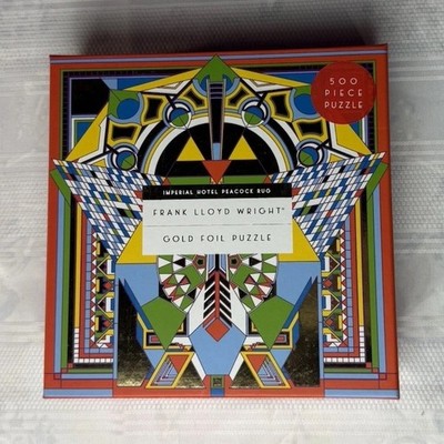 Galison Frank Lloyd Wright Imperial Hotel Peacock Rug Jigsaw Puzzle 500 Pc