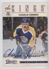 2012-13 Panini Classics Signatures Auto Charlie Simmer #17 Auto 0x5