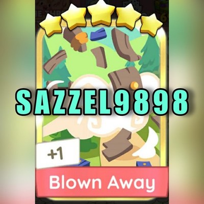 BLOWN AWAY      Golden Blitz Sticker monopoly_go  SCHNELLER VERSAND 