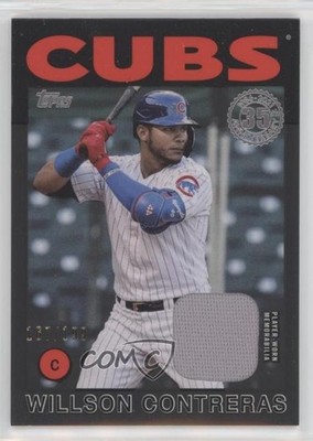 2021 Topps 1986 Baseball Relics Black 167/199 Willson Contreras #86R-WC 0t0b