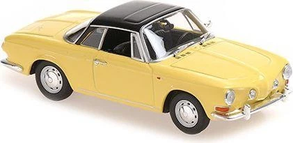 Minichamps 1:43 Scale VW Karmann Ghia 1600 1966 Yellow/Black - Image 2 of 2