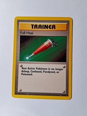 Full Heal 082/102 Base Set First Edition Near Mint !