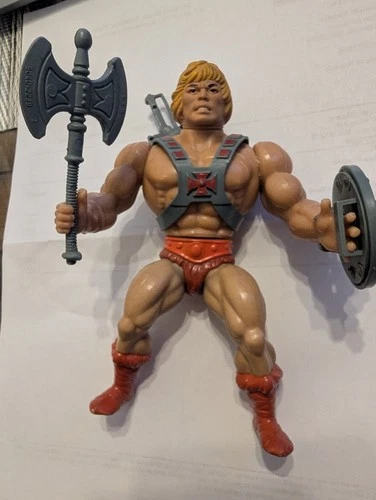 Vintage! HE-MAN/Masters of the Universe/MOTU FIGURE! - COMPLETE! w/ accessories!
