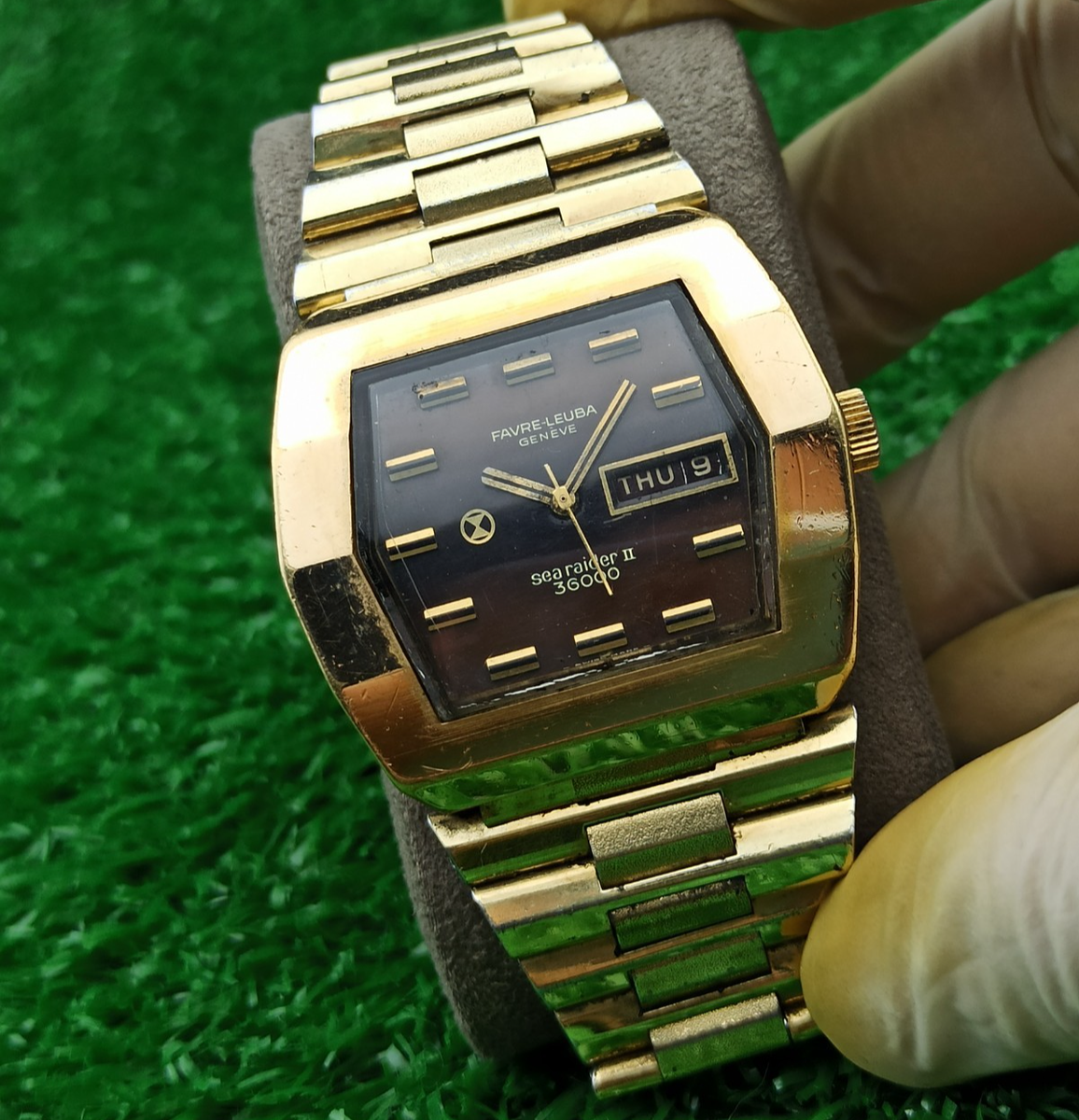 Vintage Gents FAVRE LEUBA Searaider II 36000 Watch Handwind Luxury