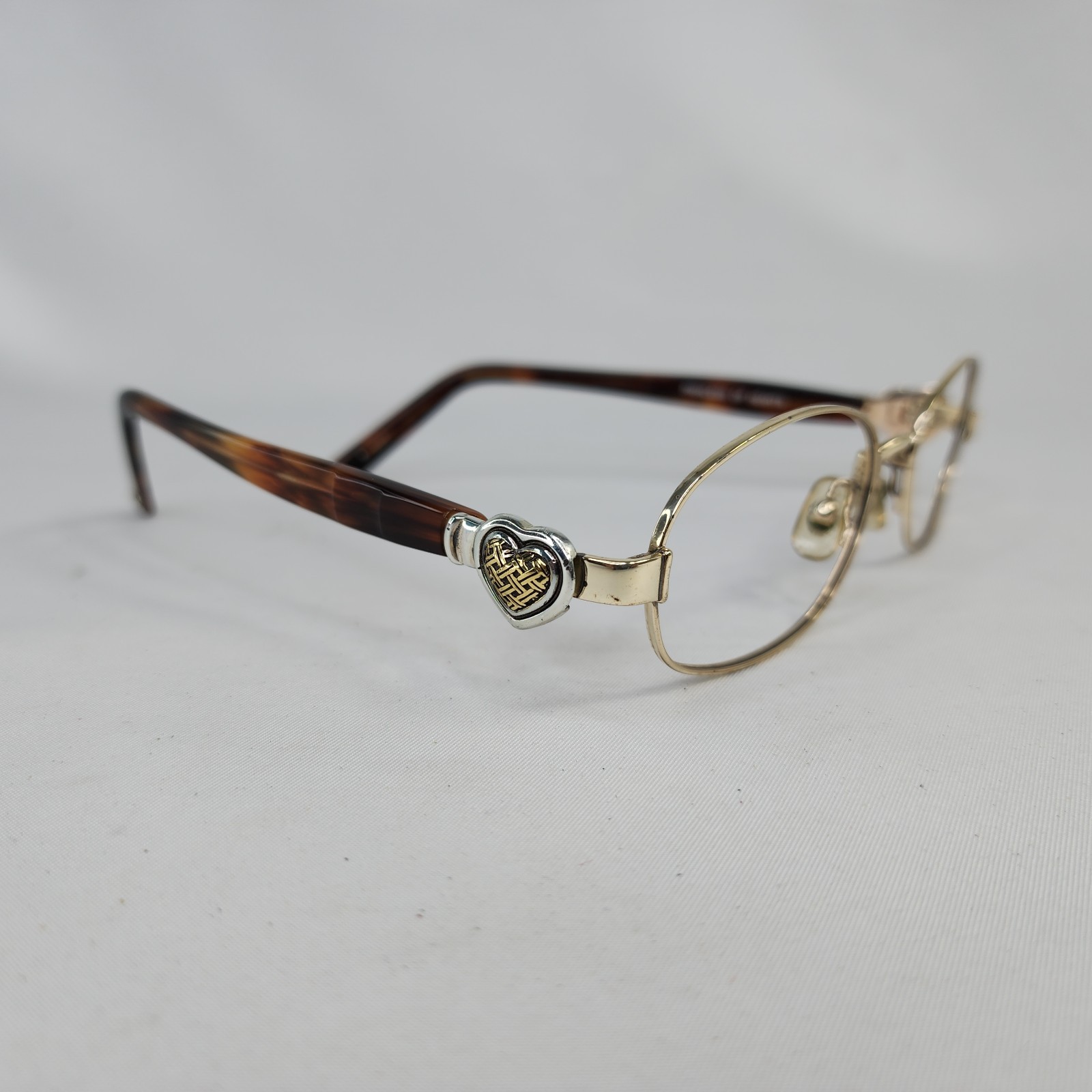 Brighton Princess of Hearts Glasses Frames SG828 Tortoise Gold Oval 49-17-135 thumbnail 2