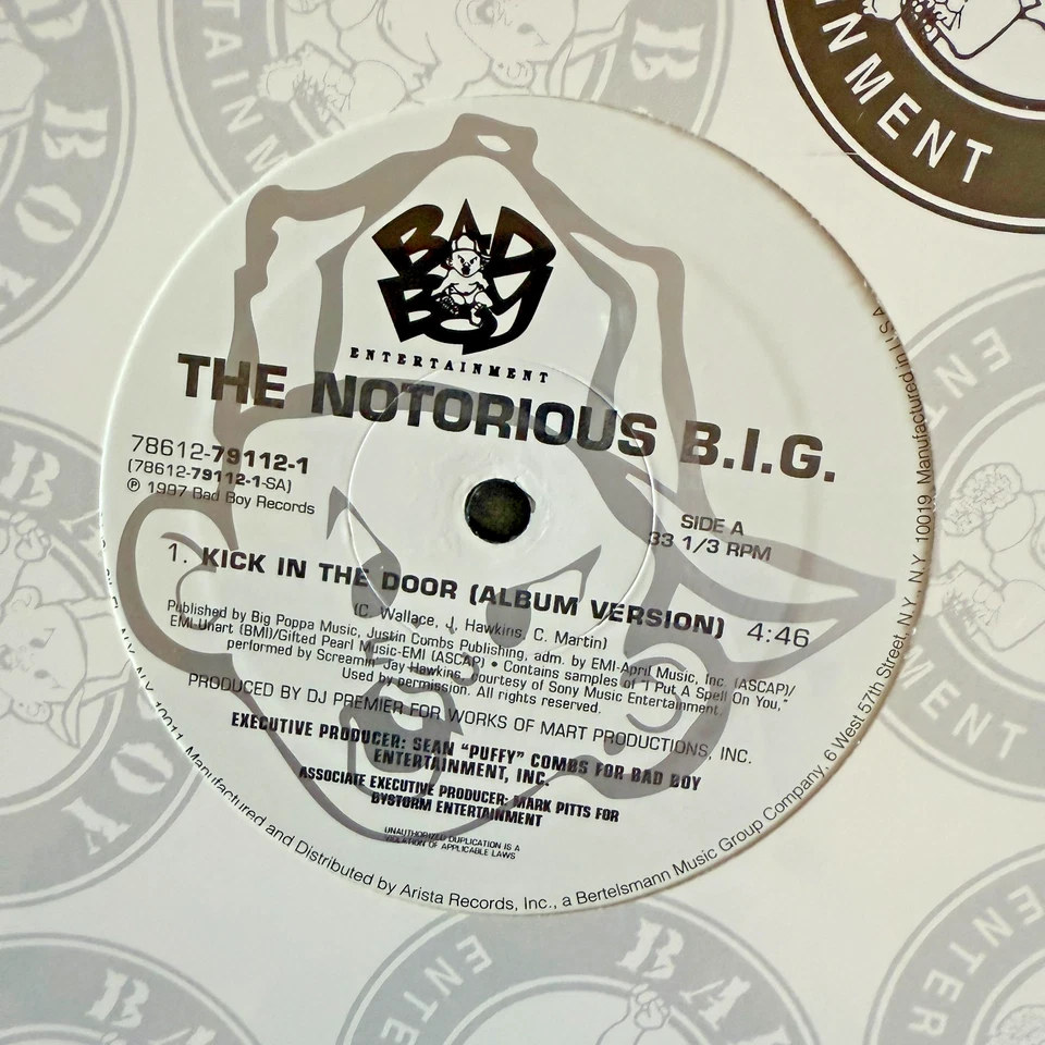NOTORIOUS B.I.G. Biggie Smalls Kick In The Door 1997 Bad Boy 12" NEW SEALED - Image 3 of 4
