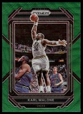 2022-23 Panini Prizm #284 Karl Malone Prizms Green Wave