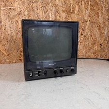 Vintage 1980s Sony PVM-91CE PVM91 Black White Video Monitor Gaming Console Japan