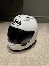 Arai RX-7V Helmet L (59cm) Sparkly Gloss White ECE 22.05 + Sena ACS10 Bluetooth 