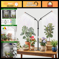 Indoor Plant Grow Light, 5000K Full Spectrum LED Lamp, Adjustable Height 10-32",