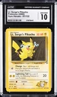 2000 POKEMON GYM HEROES #81 LT. SURGE'S PIKACHU CGC 10 GEM MINT