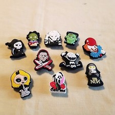 Assortment of 10 Colorful Halloween Characters Shoe Croc Charms Boys Girls d 
