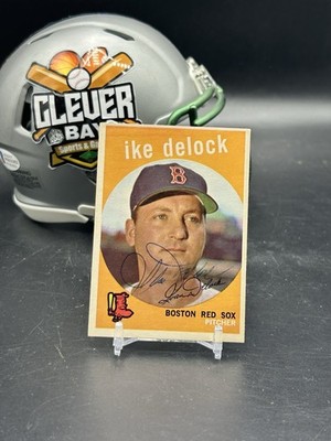 Ike Delock Autographed Signed 1959 Topps #437 Red Sox IP Auto No COA (JDD)