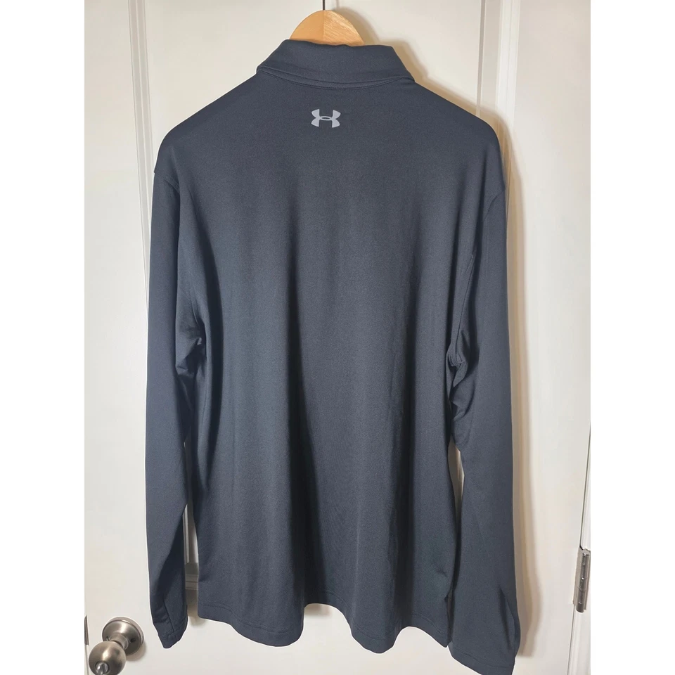 Polo de golf deportivo activo manga larga Under Armour negro rendimiento playoff talla L Foto 2 de 4