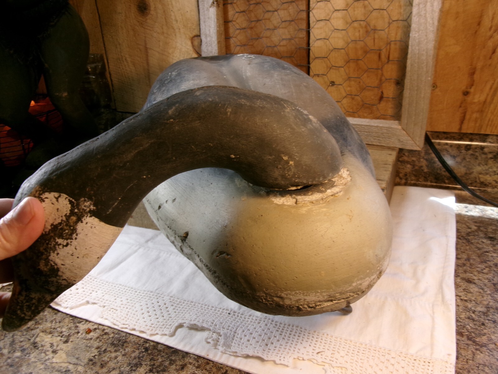 Vintage Decoys Unlimited Clinton Iowa Foam Body Goose Decoy eBay