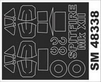 Spitfire Mk.Xii Canopy & Wheels Painting Mask For Airfix 1/48 Montex SM48338