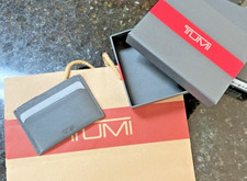 TUMI Nassau SLG Slim Card Case Grey Textured ...