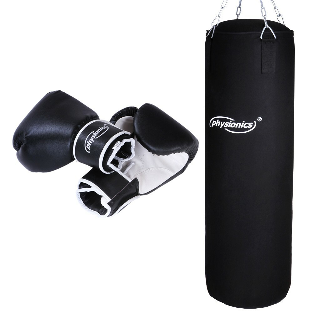 Set Sacco Da Boxe Per Bambini Con Guantoni 8Oz E Fasce - Altezza 55cm, Pieno, Per Allenamento Arti Marziali E MMA - Foto 3