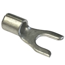  100 Non-Insulated 12-10 AWG Spade Terminal 10 Fork Uninsulated Wire Connector