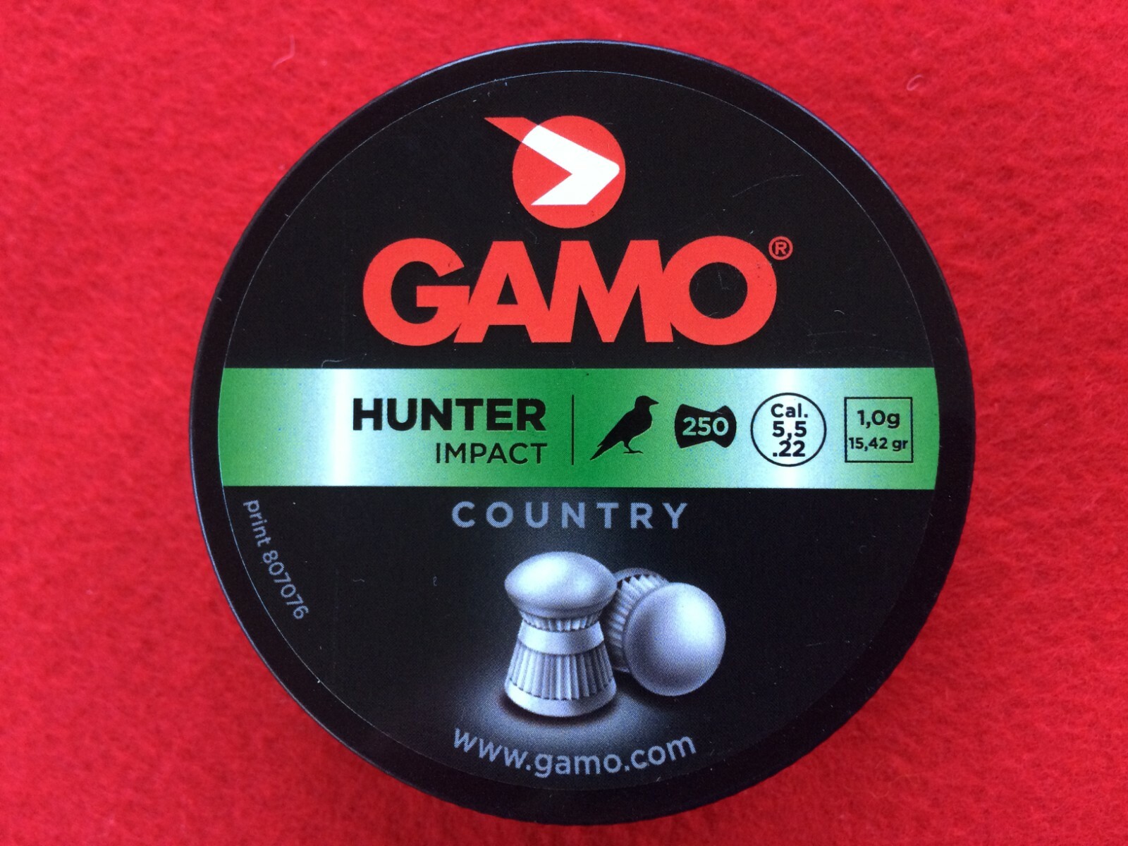 GAMO HUNTER IMPACT .22 5.5mm Domed Air Rifle/Pistol Pellets. Tin of 250.