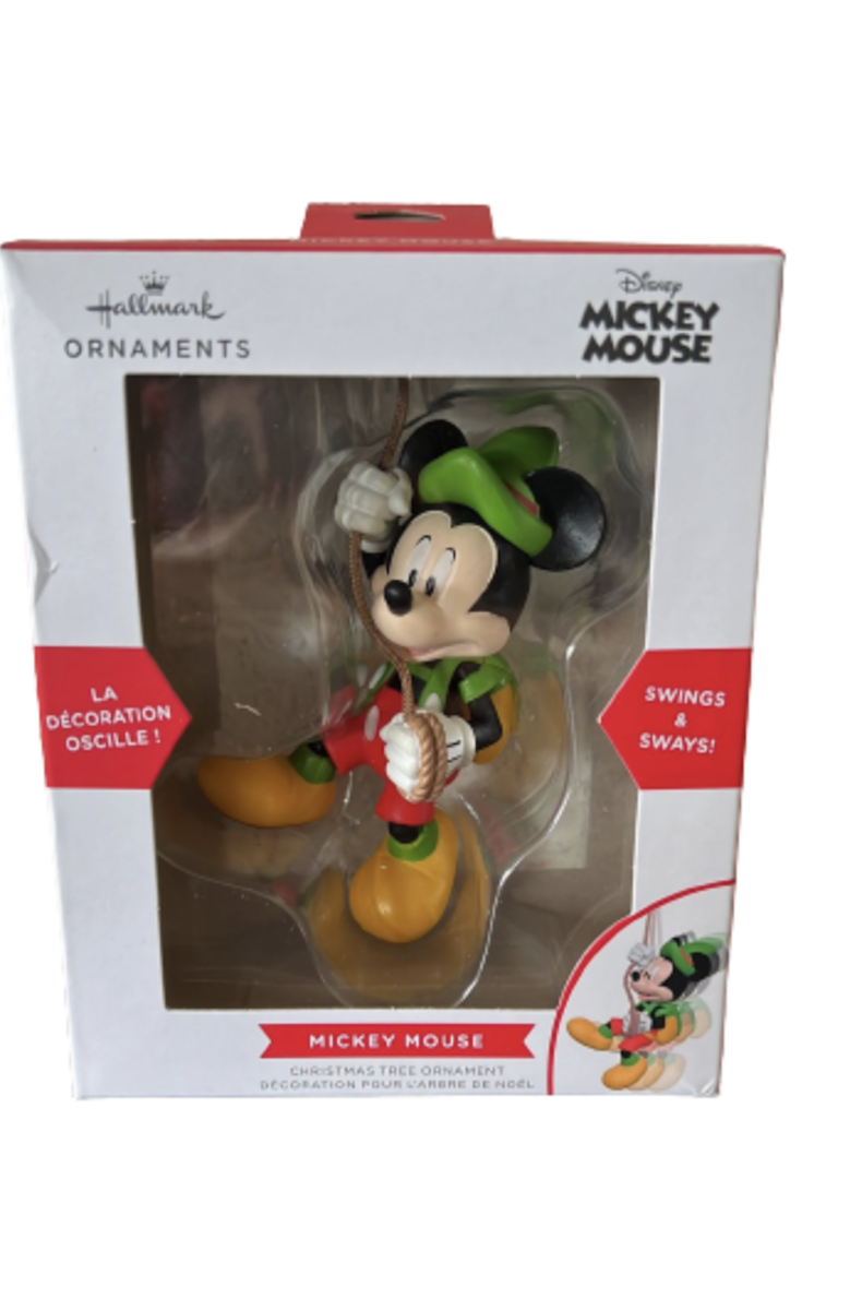 Hallmark Disney Mickey Swings and Sways Christmas Ornament New