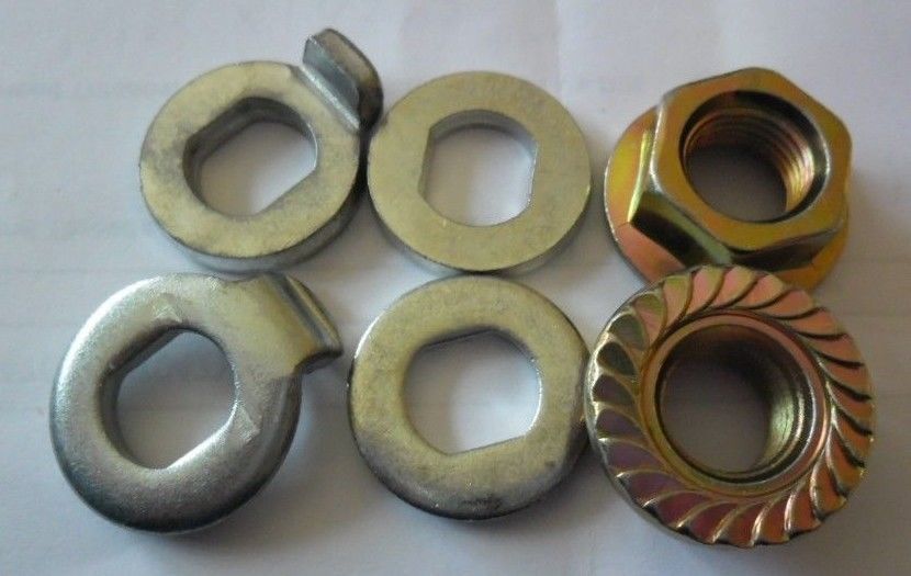 E-Bike Mozzo Bicicletta Elettrica Asse Motore M12 Dado Di Bloccaggio Anteriore Rondella Di Sicurezza Distanziatore Copridado Con 12 Mm