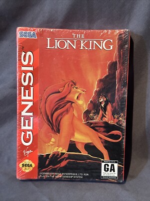 The Lion King (Sega Genesis) New, Factory Sealed. FIRST PRINT !  -Free Shipping