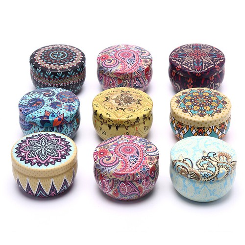 Retro Floral Tin Can Tea Storage Box Candy Gift Ca'YZ - Picture 9 of 18
