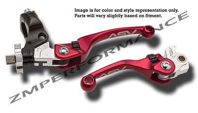 HONDA TRX 250R 87 - 89 F4 ASV CLUTCH AND BRAKE LEVERS RED PAIR PACK