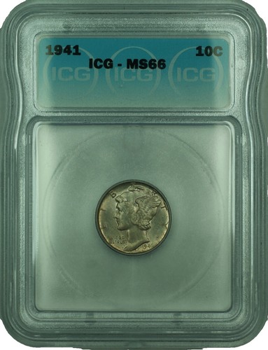 1941-S Mercury Dime 10C ICG MS67 FB | eBay
