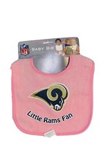 NWT Girls LOS ANGELES RAMS Baby Bib FREE SHIPPING 