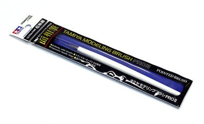 TAMIYA Model Paints & Finishes Modeling Pointed Brush Pro II (Ultra Fine) 87172