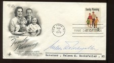NELSON ROCKEFELLER GOVERNOR OFNEW YORK SIGNED COVER & MATCHING LETTER 936R